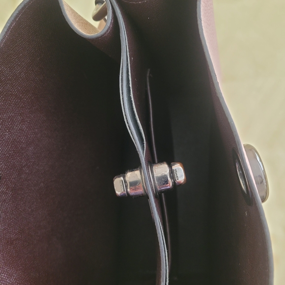 Coach Taupe and Pink Satchel - Picture 3 of 8